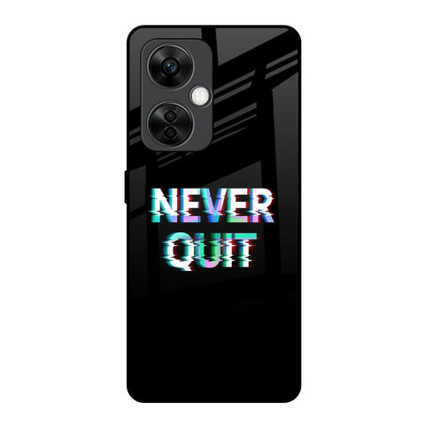 Never Quit OnePlus Nord CE 3 5G Glass Back Cover Online