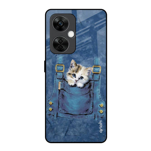 Kitty In Pocket OnePlus Nord CE 3 5G Glass Back Cover Online
