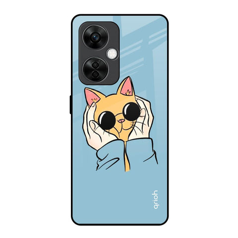 Adorable Cute Kitty OnePlus Nord CE 3 5G Glass Back Cover Online