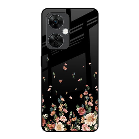 Floating Floral Print OnePlus Nord CE 3 5G Glass Back Cover Online