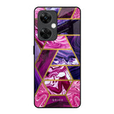 Electroplated Geometric Marble OnePlus Nord CE 3 5G Glass Back Cover Online