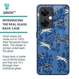 Blue Cheetah Glass Case for OnePlus Nord CE 3 5G