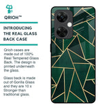 Abstract Green Glass Case For OnePlus Nord CE 3 5G