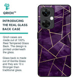 Geometric Purple Glass Case For OnePlus Nord CE 3 5G