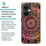 Floral Mandala Glass Case for OnePlus Nord CE 3 5G