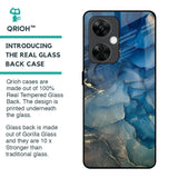 Blue Cool Marble Glass Case for OnePlus Nord CE 3 5G