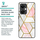 Geometrical Marble Glass Case for OnePlus Nord CE 3 5G