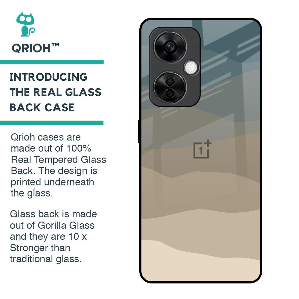 Abstract Mountain Pattern Glass Case for OnePlus Nord CE 3 5G