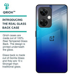 Blue Rhombus Pattern Glass Case for OnePlus Nord CE 3 5G