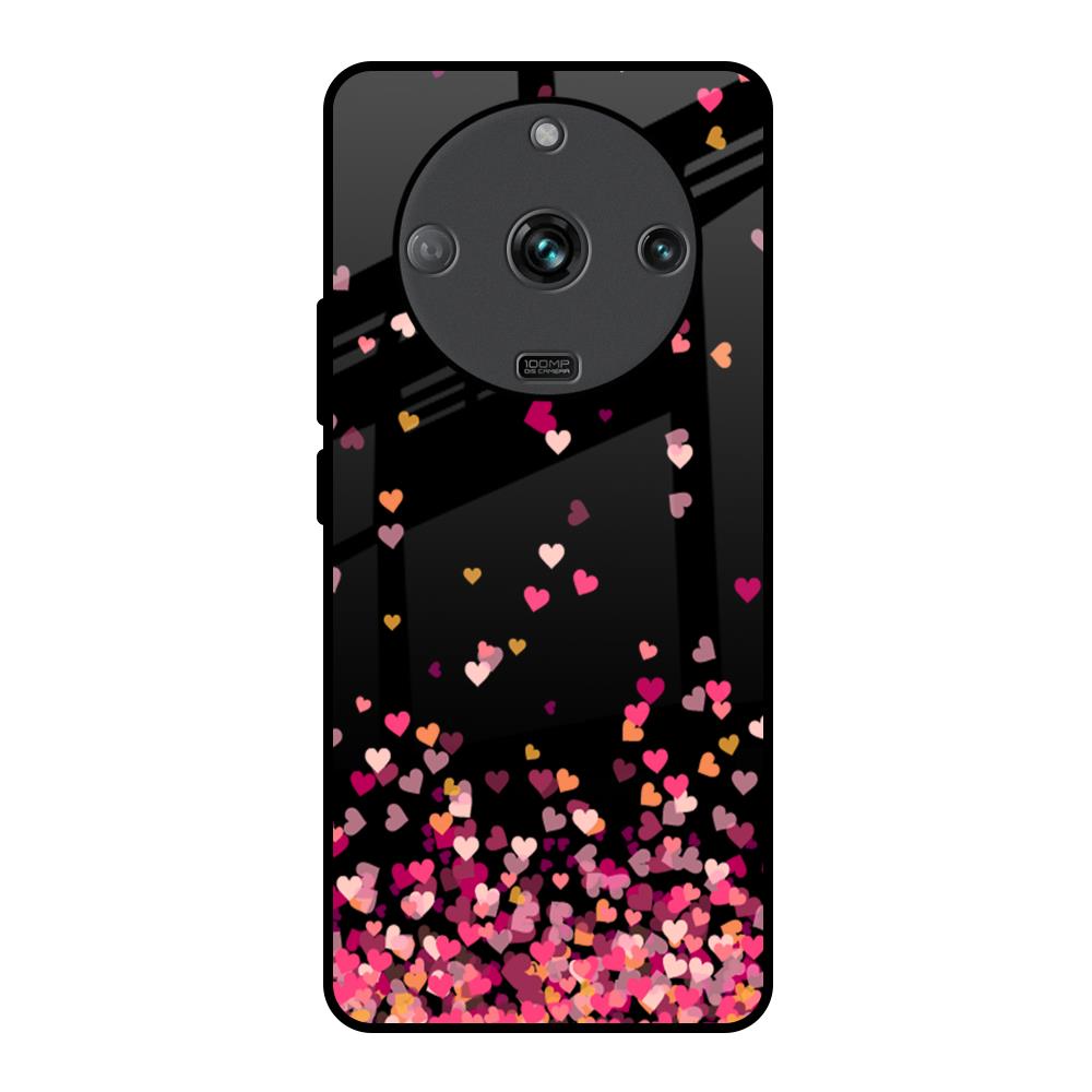 Heart Rain Fall Realme Narzo 60 5G Glass Back Cover Online