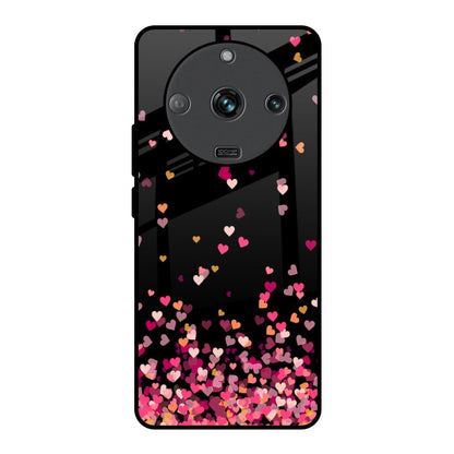 Heart Rain Fall Realme Narzo 60 5G Glass Back Cover Online