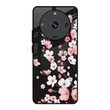 Black Cherry Blossom Realme Narzo 60 5G Glass Back Cover Online