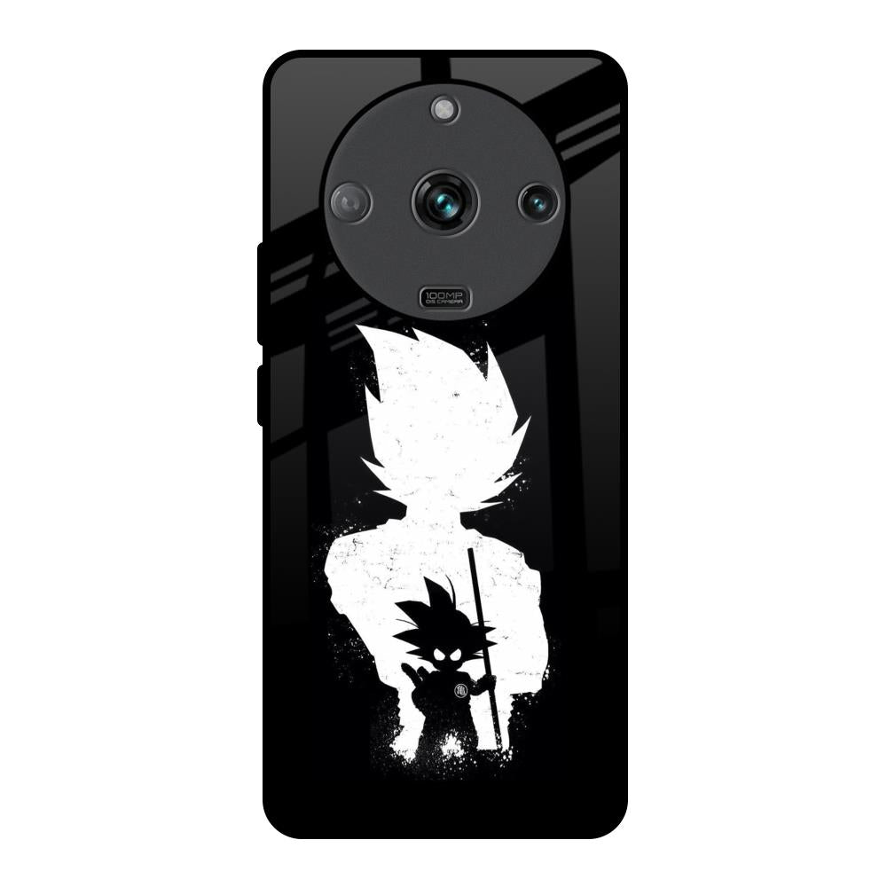 Monochrome Goku Realme Narzo 60 5G Glass Back Cover Online