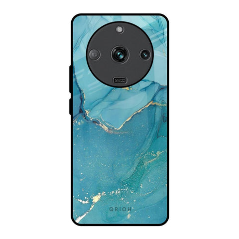 Blue Golden Glitter Realme Narzo 60 5G Glass Back Cover Online