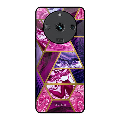 Electroplated Geometric Marble Realme Narzo 60 5G Glass Back Cover Online