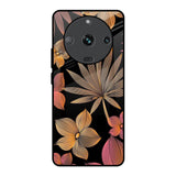 Lines Pattern Flowers Realme Narzo 60 5G Glass Back Cover Online