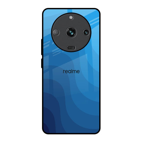 Blue Wave Abstract Realme Narzo 60 5G Glass Back Cover Online