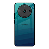 Green Triangle Pattern Realme Narzo 60 5G Glass Back Cover Online