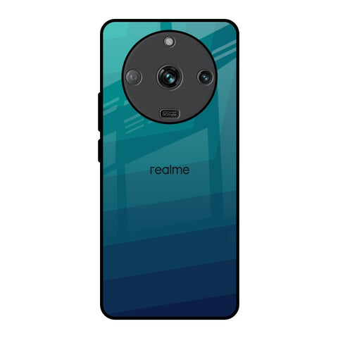 Green Triangle Pattern Realme Narzo 60 5G Glass Back Cover Online