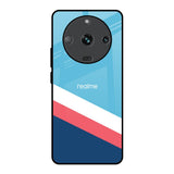 Pink & White Stripes Realme Narzo 60 5G Glass Back Cover Online