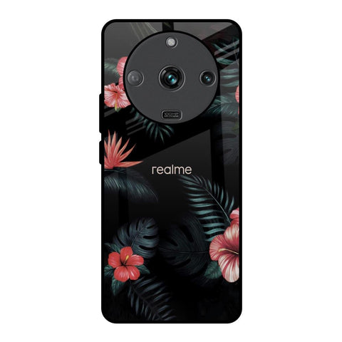 Tropical Art Flower Realme Narzo 60 5G Glass Back Cover Online