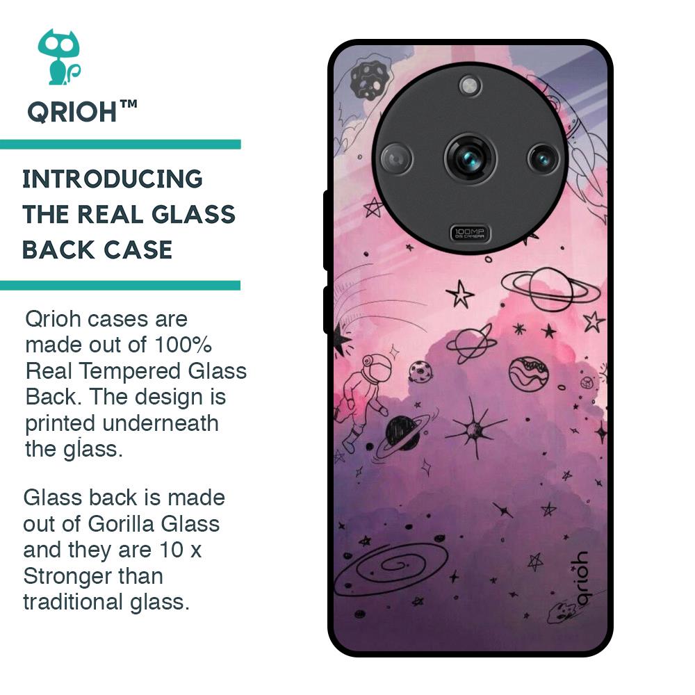 Space Doodles Glass Case for Realme Narzo 60 5G