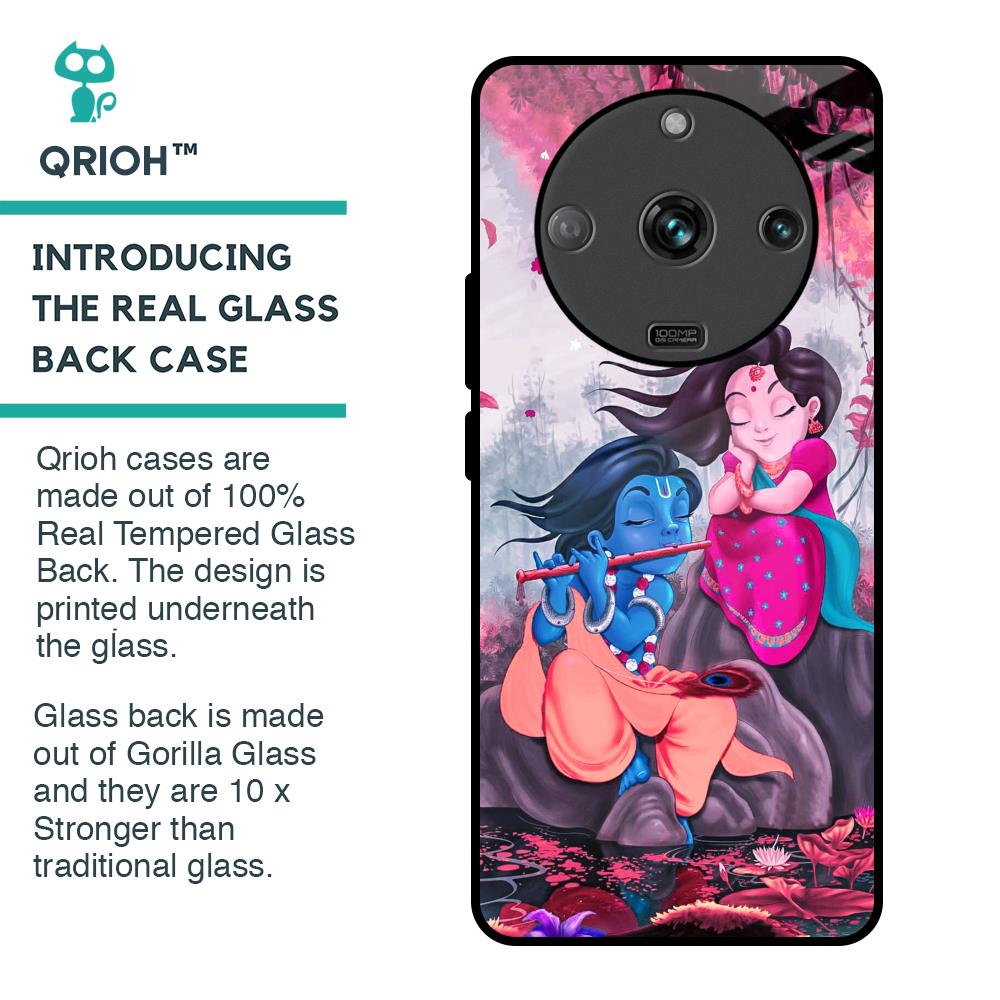 Radha Krishna Art Glass Case for Realme Narzo 60 5G