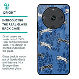 Blue Cheetah Glass Case for Realme Narzo 60 5G