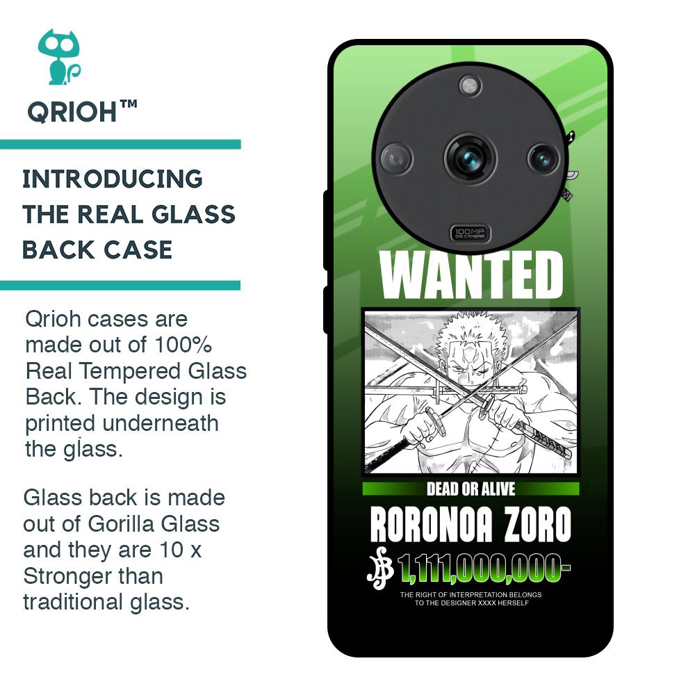 Zoro Wanted Glass Case for Realme Narzo 60 5G