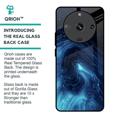 Dazzling Ocean Gradient Glass Case For Realme Narzo 60 5G