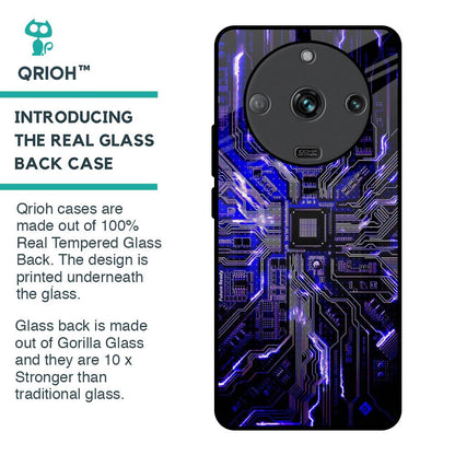 Techno Color Pattern Glass Case For Realme Narzo 60 5G