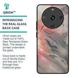 Pink And Grey Marble Glass Case For Realme Narzo 60 5G