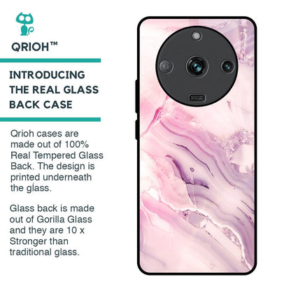 Diamond Pink Gradient Glass Case For Realme Narzo 60 5G