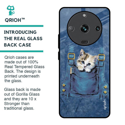 Kitty In Pocket Glass Case For Realme Narzo 60 5G