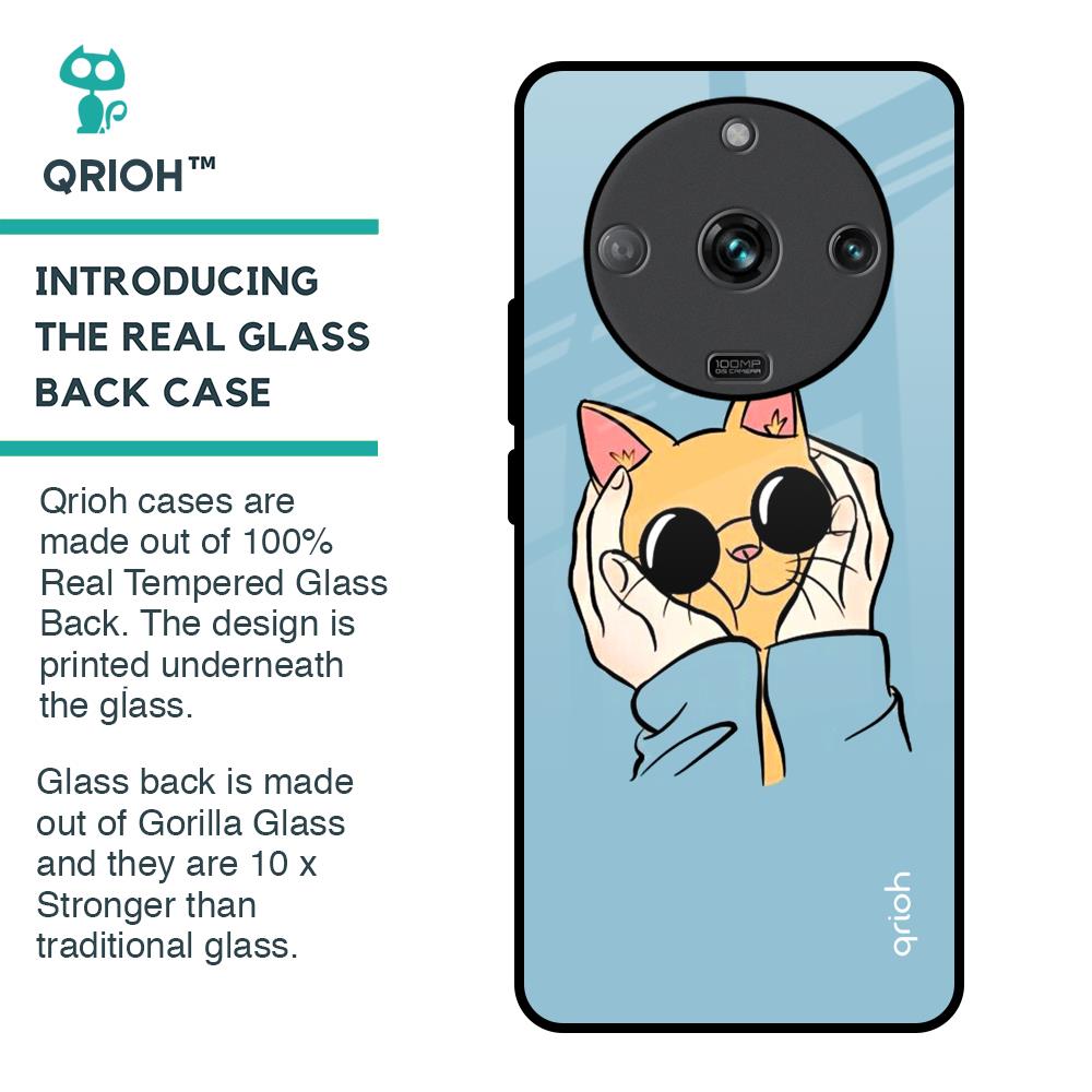 Adorable Cute Kitty Glass Case For Realme Narzo 60 5G