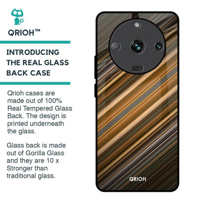 Diagonal Slash Pattern Glass Case for Realme Narzo 60 5G