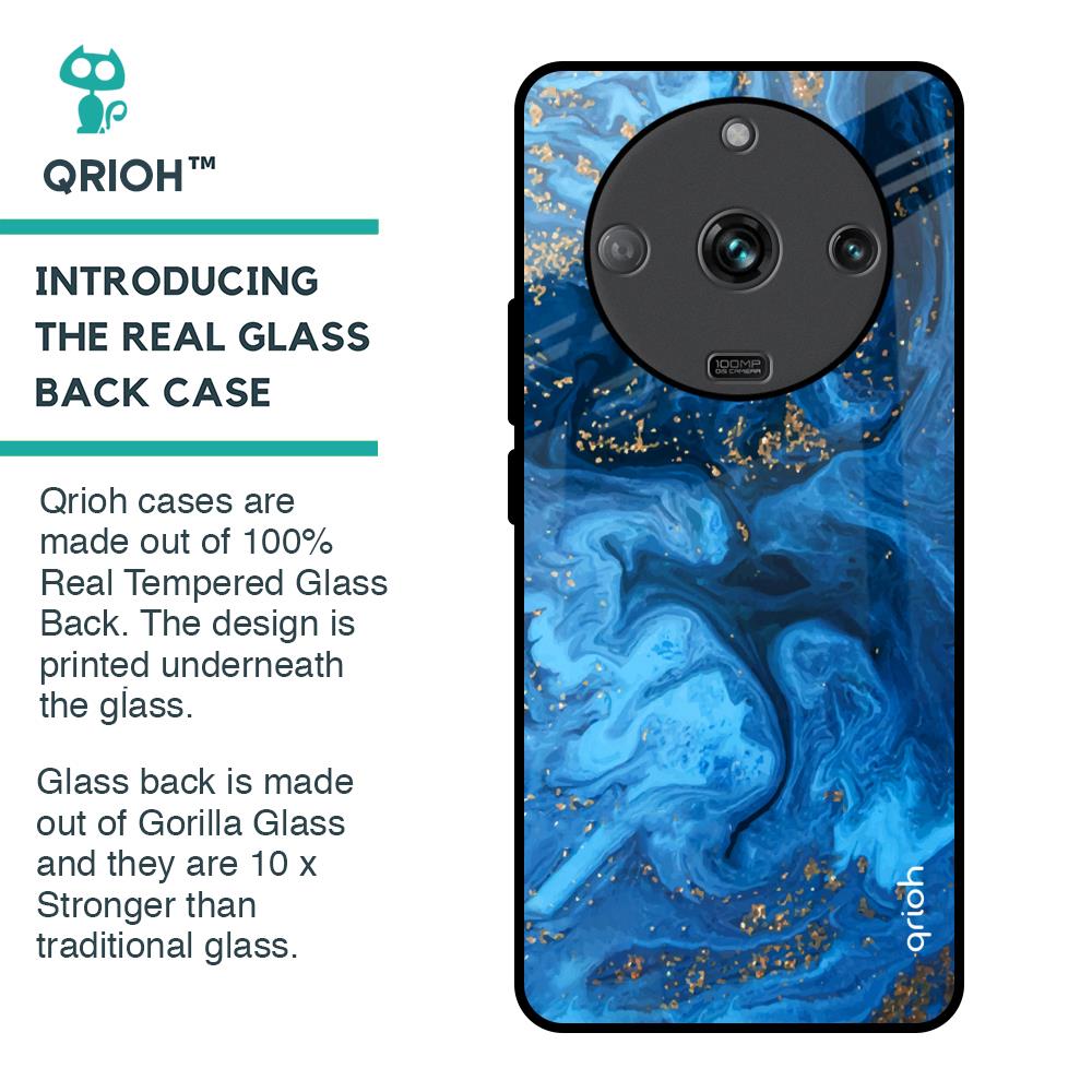Gold Sprinkle Glass Case for Realme Narzo 60 5G