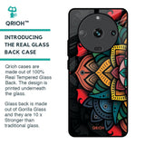 Retro Gorgeous Flower Glass Case for Realme Narzo 60 5G