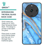 Vibrant Blue Marble Glass Case for Realme Narzo 60 5G