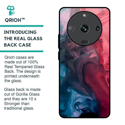 Blue & Red Smoke Glass Case for Realme Narzo 60 5G