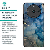 Blue Cool Marble Glass Case for Realme Narzo 60 5G