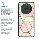Geometrical Marble Glass Case for Realme Narzo 60 5G