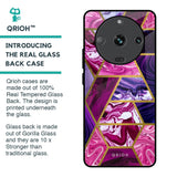Electroplated Geometric Marble Glass Case for Realme Narzo 60 5G