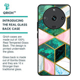 Seamless Green Marble Glass Case for Realme Narzo 60 5G