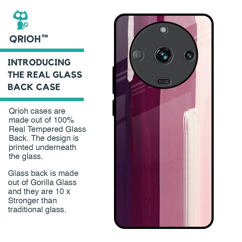 Brush Stroke Art Glass Case for Realme Narzo 60 5G