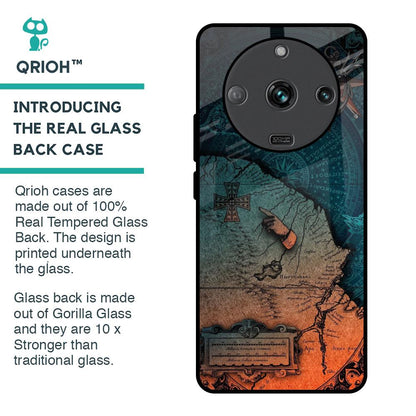 Geographical Map Glass Case for Realme Narzo 60 5G