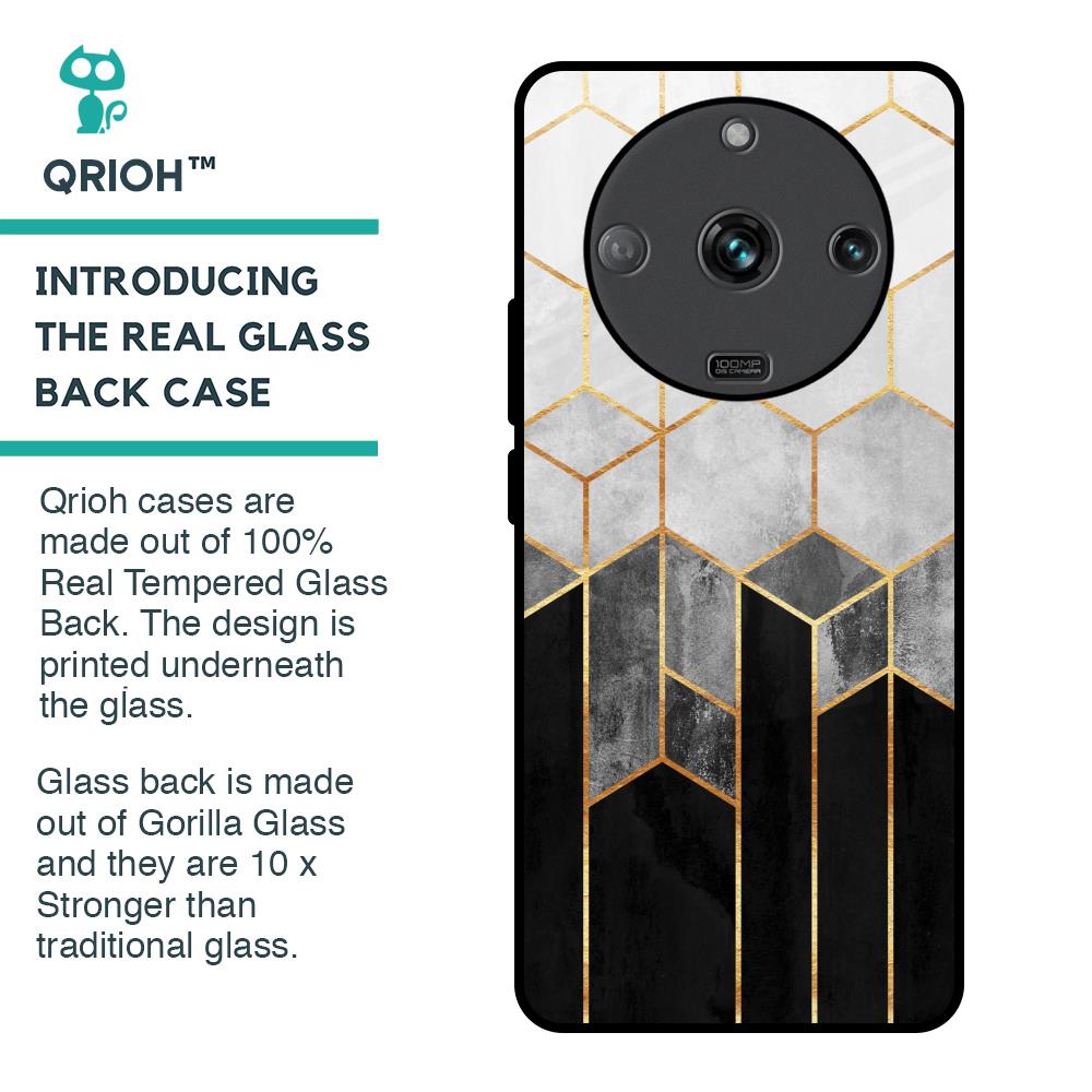 Tricolor Pattern Glass Case for Realme Narzo 60 5G