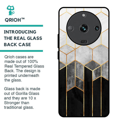 Tricolor Pattern Glass Case for Realme Narzo 60 5G