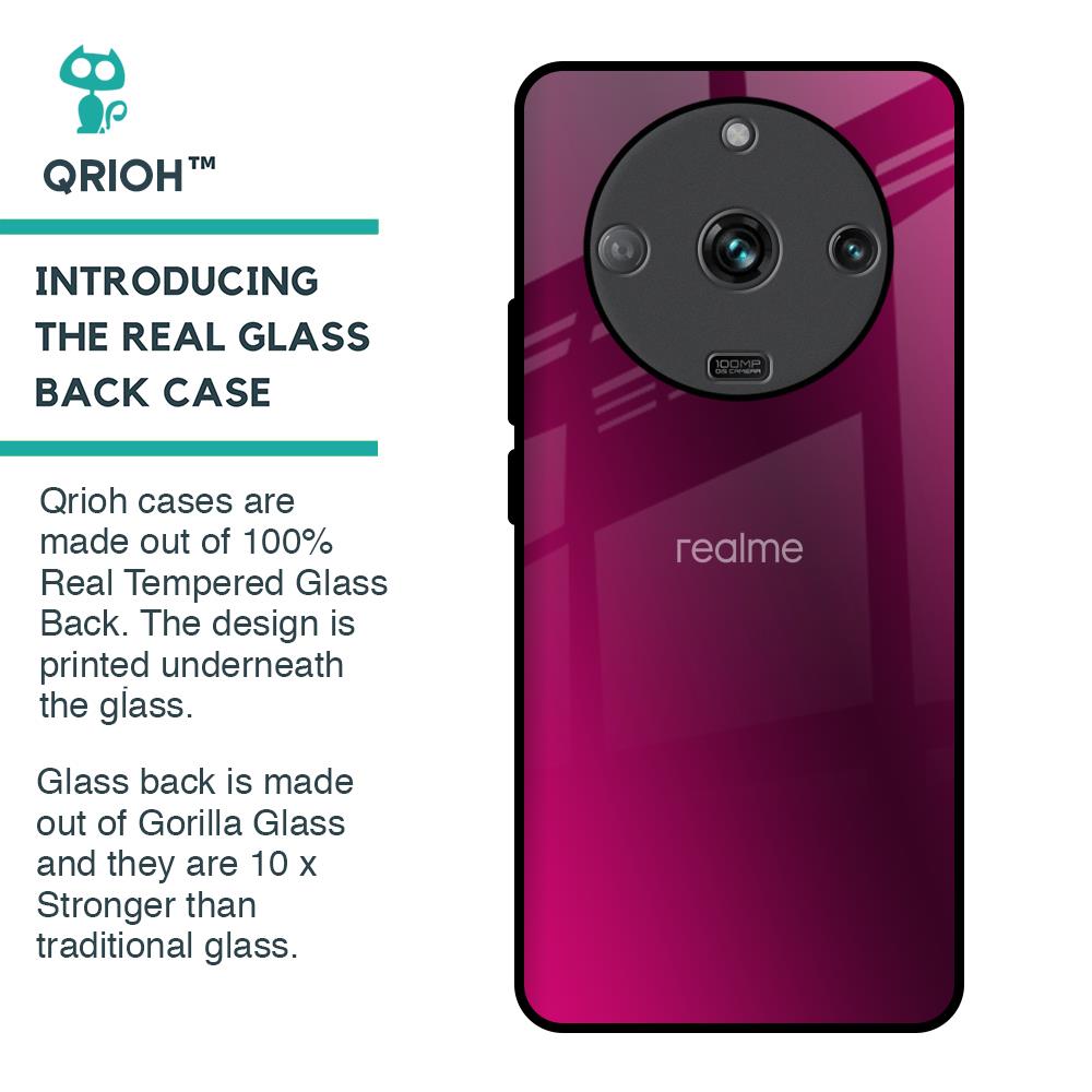 Pink Burst Glass Case for Realme Narzo 60 5G