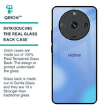 Vibrant Blue Texture Glass Case for Realme Narzo 60 5G